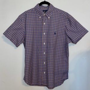 Ralph Lauren Plaid Short Sleeve Button Down